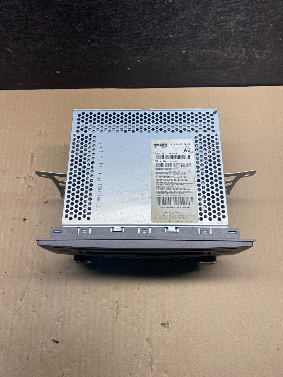 2013 to 2014 Nissan Sentra Radio CD Player AM/FM 281853ra2a AI4786 DG3