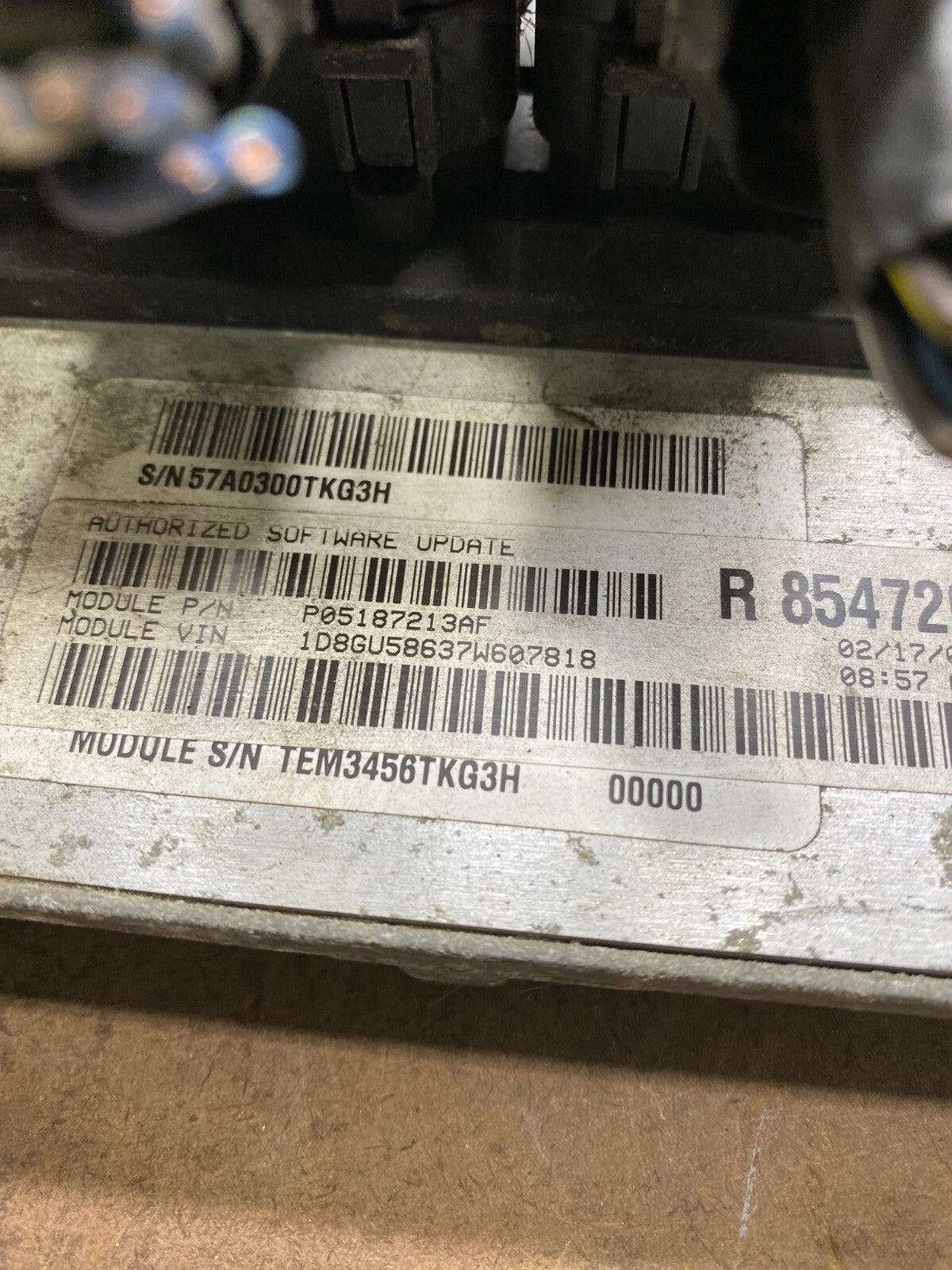 2007 Jeep Liberty Dodge Nitro 3.7L Engine Control p05187213af M3228 DG3