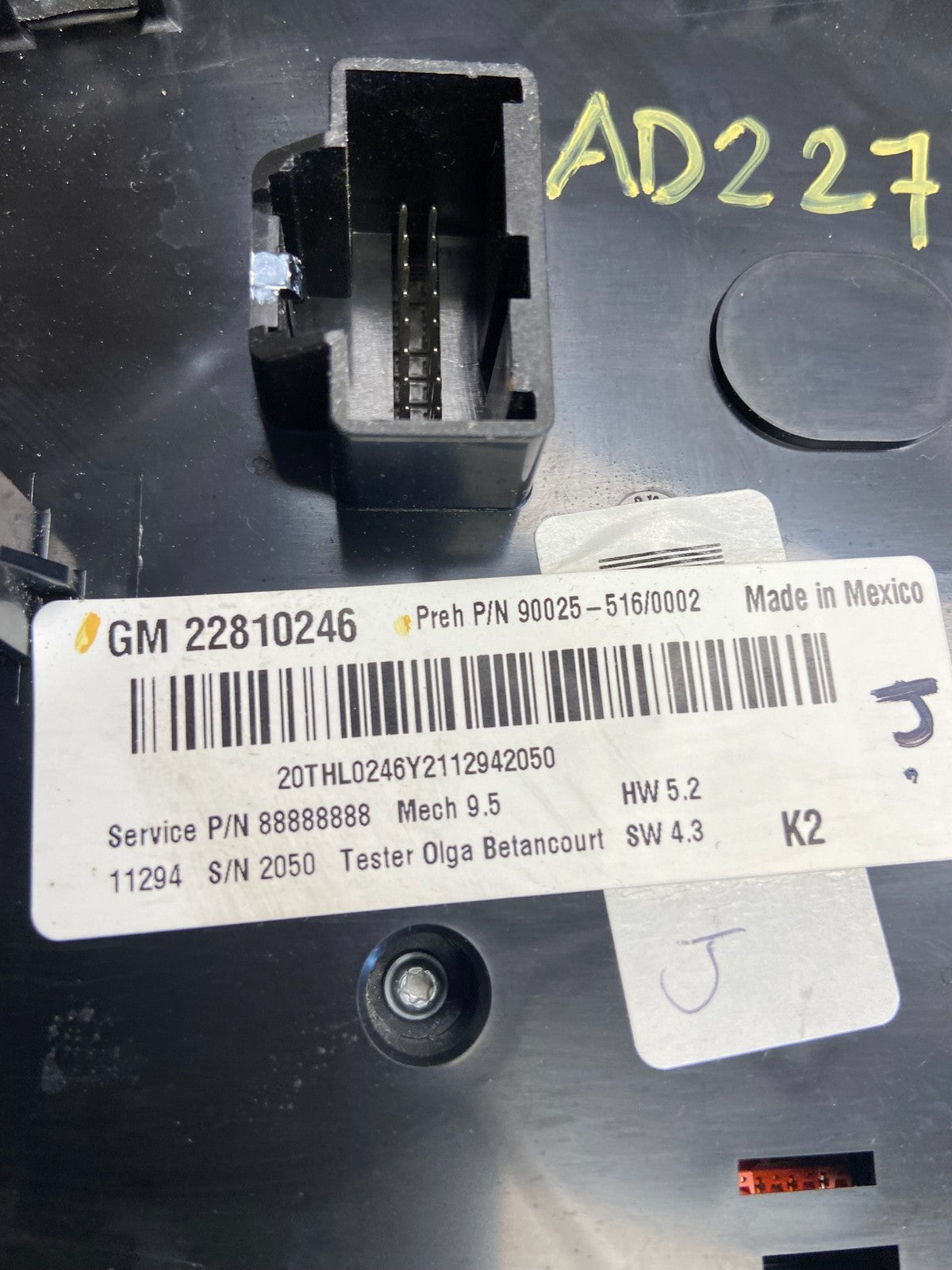 2012-2015 Chevy Equinox Terrain Radio Face Climate Control Panel Bezel ad2279 DG5