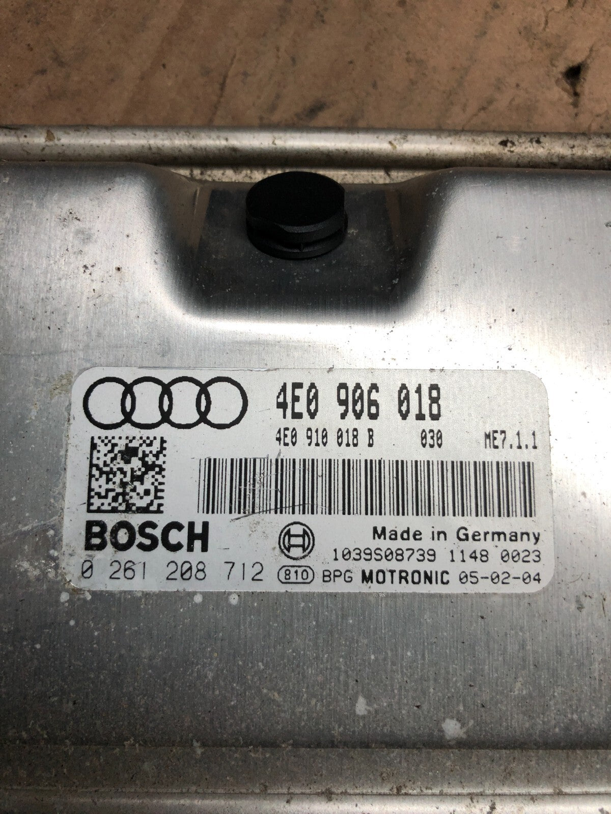 2005 2006 Audi A8 Engine Control Computer Ecu ECM 4E0906018 F6293 PS3