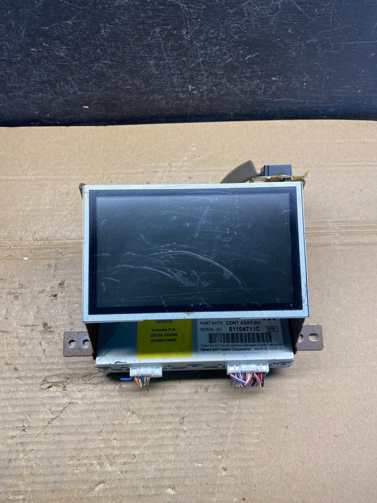 2006 to 2009 Nissan Pathfinder Radio Display Information Screen AD6575 DG0