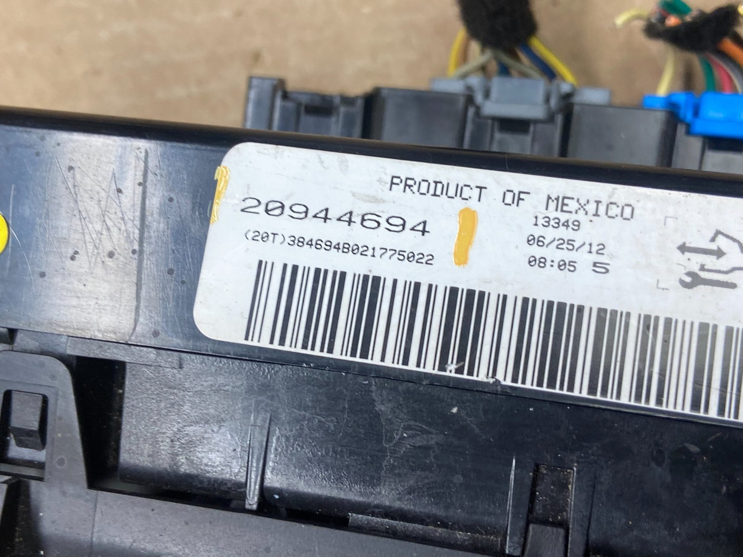 2012 to  2013 Chevrolet Avalanche 1500 Tahoe Climate Control A/C  Panel X6562 DG5