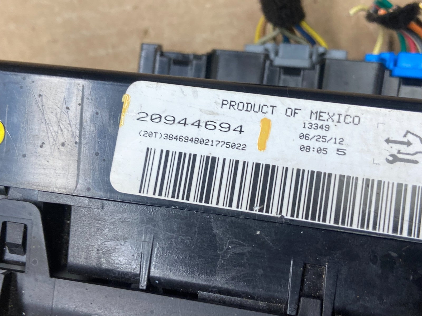 2012 to  2013 Chevrolet Avalanche 1500 Tahoe Climate Control A/C  Panel X6562 DG5