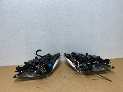 2005-2008 Nissan Pathfinder Left+Right Side Set LED Black Headlights AC7626 DG6