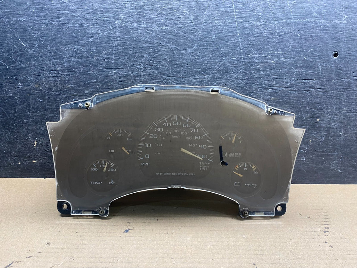 2000 to 2005 Chevrolet Astro Cluster Gauge Speedometer ECM AH9766 DW0