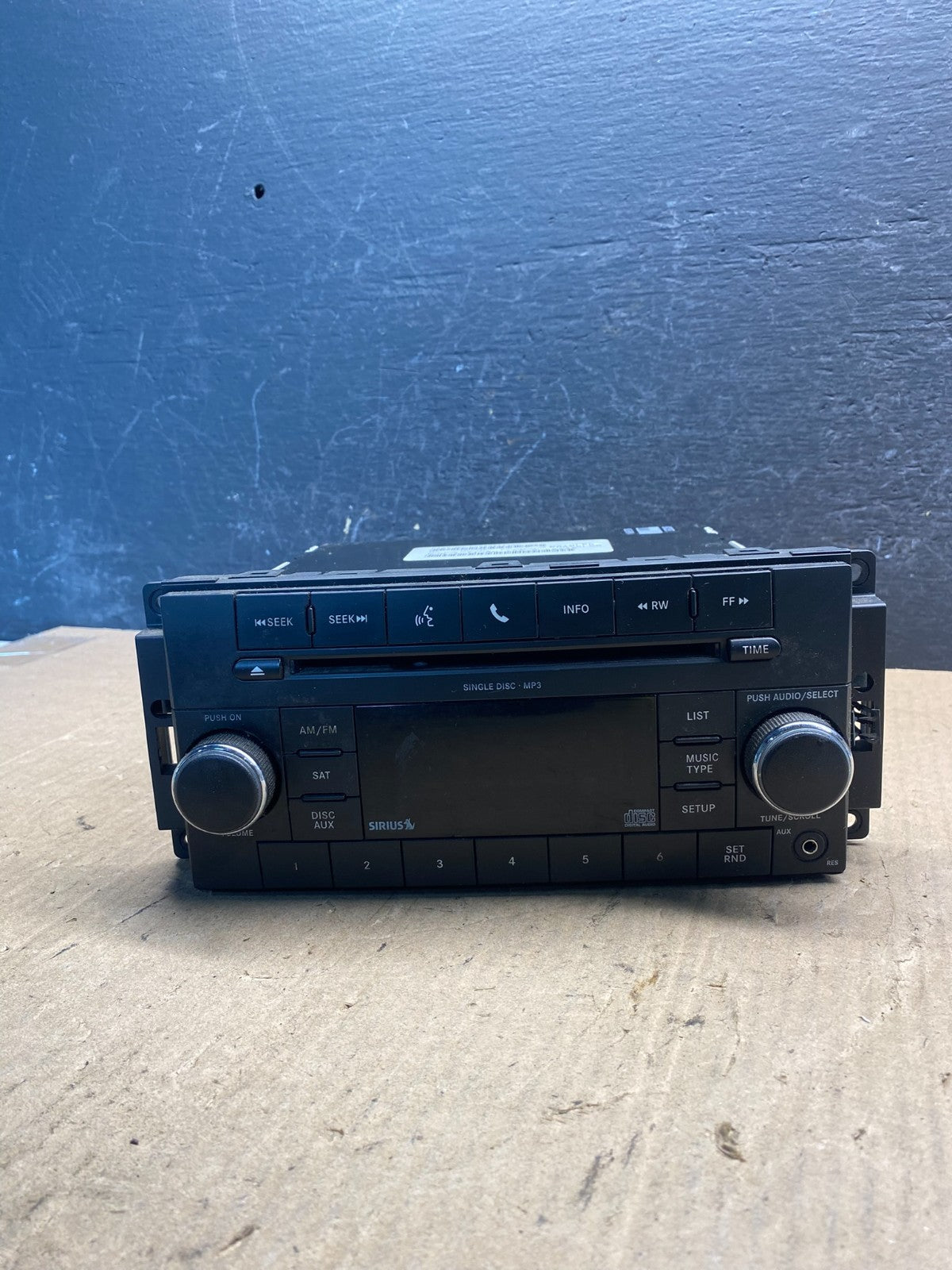 2007-2012 Chrysler Dodge Jeep Ram Radio CD MP3 AUX Receiver AE7836 DW0
