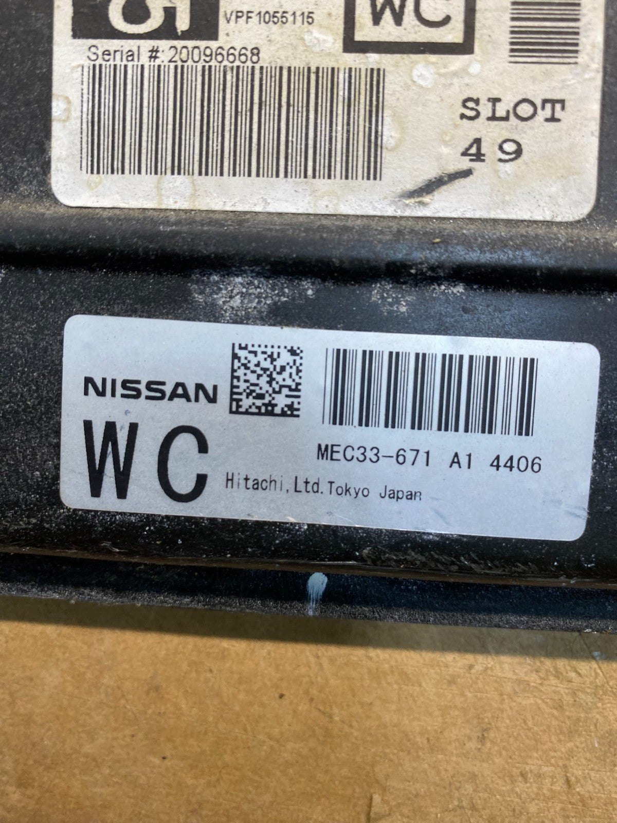 2005 2006 Nissan Titan Ecm Ecu Engine Control Computer mec33-671 a1 AH5065 DG2