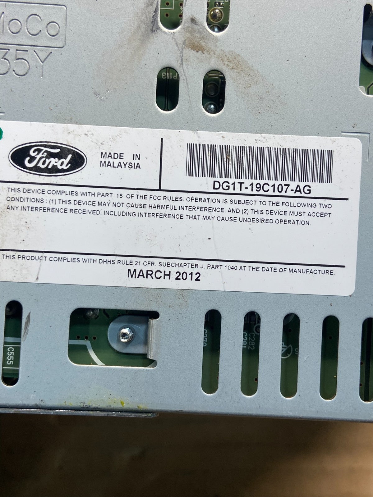 2013 2014 2015 Ford Taurus Radio Stereo CD Player Receiver AM FM Audio ae2547 DG6