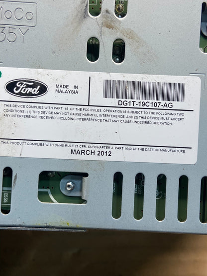 2013 2014 2015 Ford Taurus Radio Stereo CD Player Receiver AM FM Audio ae2547 DG6