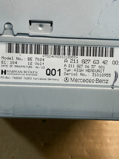 2003 2008 Mercedes E320 E350 Head Screen Display Radio CD Player Stereo AE81616