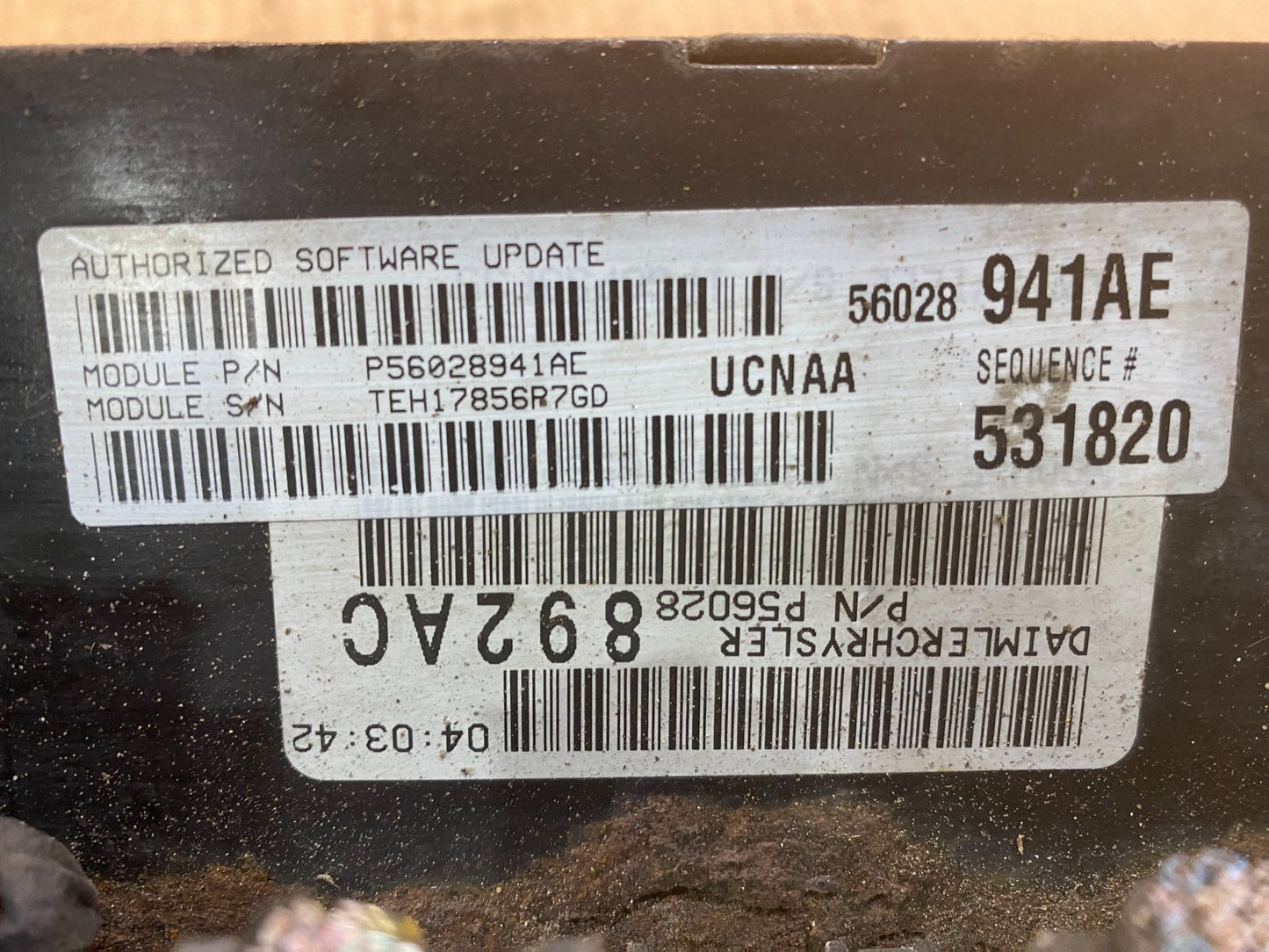 2005 Dodge Ram 1500 Engine Computer 5.7L ECM ECU P56028941AE ac0678 DG2