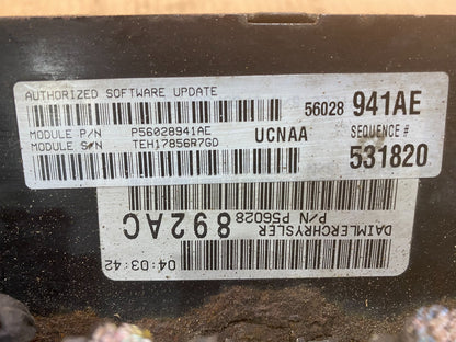 2005 Dodge Ram 1500 Engine Computer 5.7L ECM ECU P56028941AE ac0678 DG2