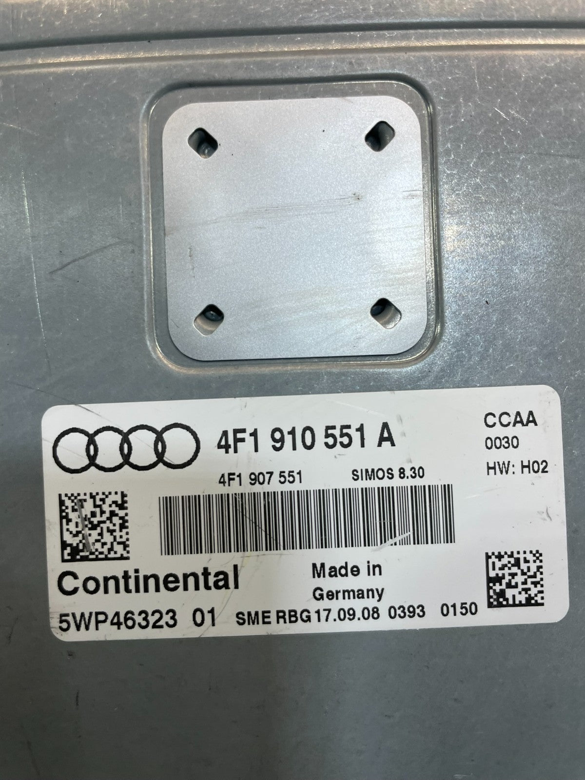 2009 to 2011 Audi A6 Engine Computer Module 4F1910551A U9462 DG3