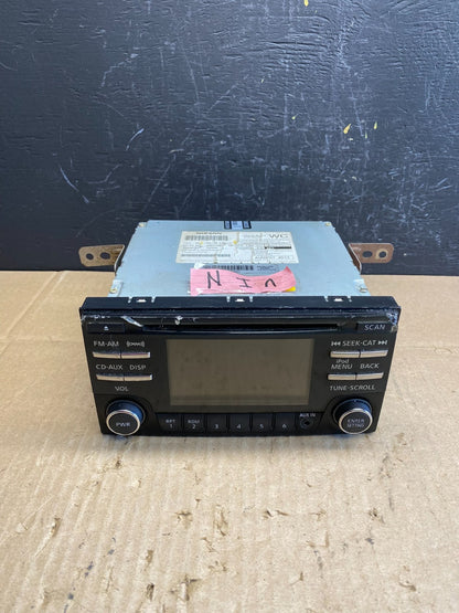 2014 to 2015 Nissan Versa Radio CD Player AM/FM Screen Display AB9575  DG0