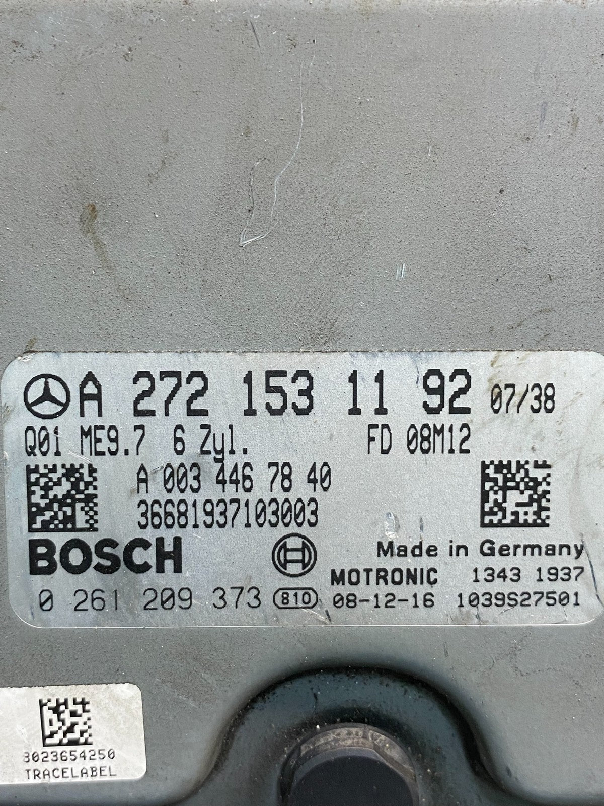 2006 to 2009 Mercedes 3.5L ECU E350 ML350 R350 Engine Computer Module AG9435 DW2