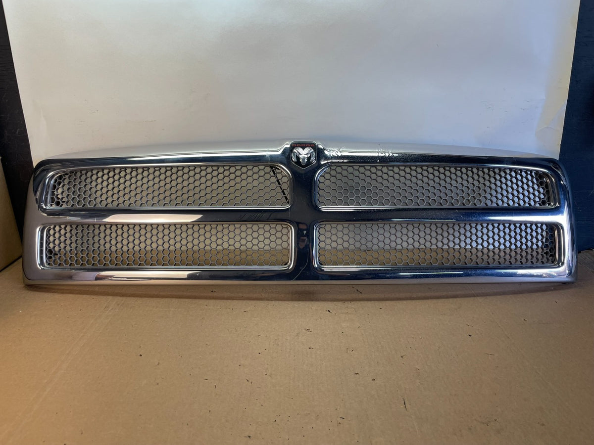 1994 to 2001 Dodge Ram 1500 Upper Front Chrome Grill Grille AH0367 DG0