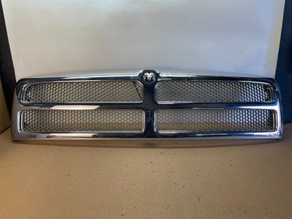 1994 to 2001 Dodge Ram 1500 Upper Front Chrome Grill Grille AH0367 DG0