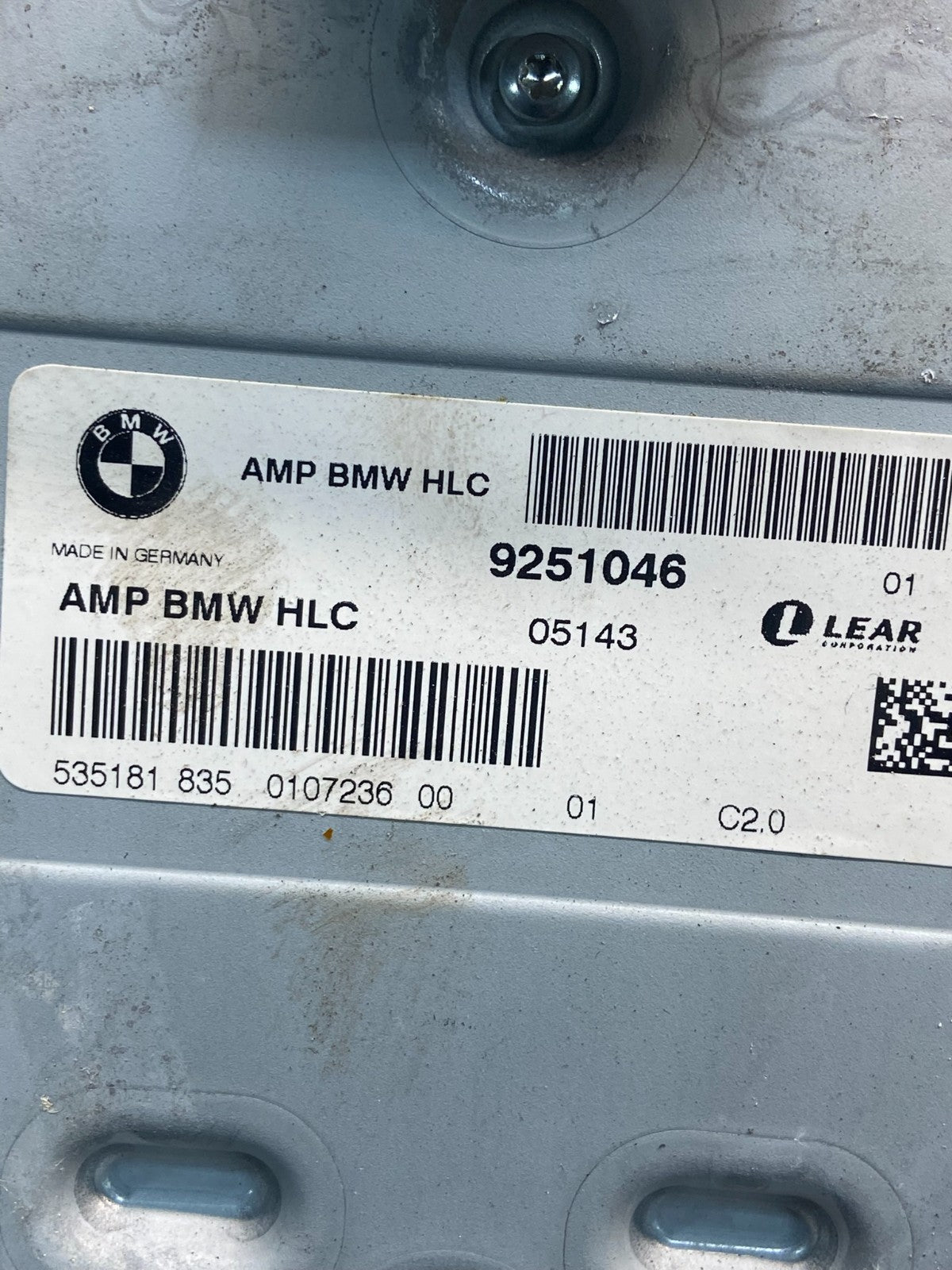 2011-2014 BMW X3 HiFi Lear Radio Audio Amplifier Amp AF9148 DG2