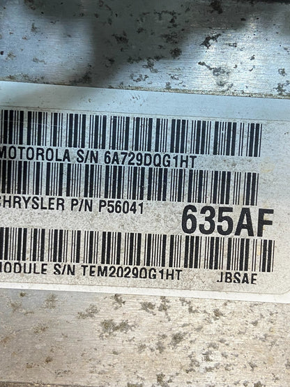 2000 Jeep Wrangler 4.0L Engine Control Module ECU ECM AG1639 DW2