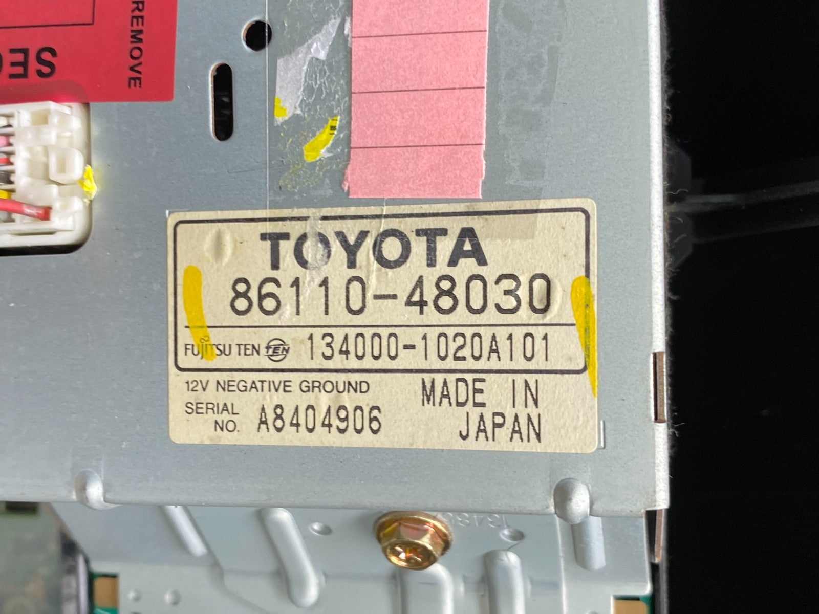 1999 2003 Lexus RX300 Radio Navigation Info Display Climate Control OEM V7676 DG5