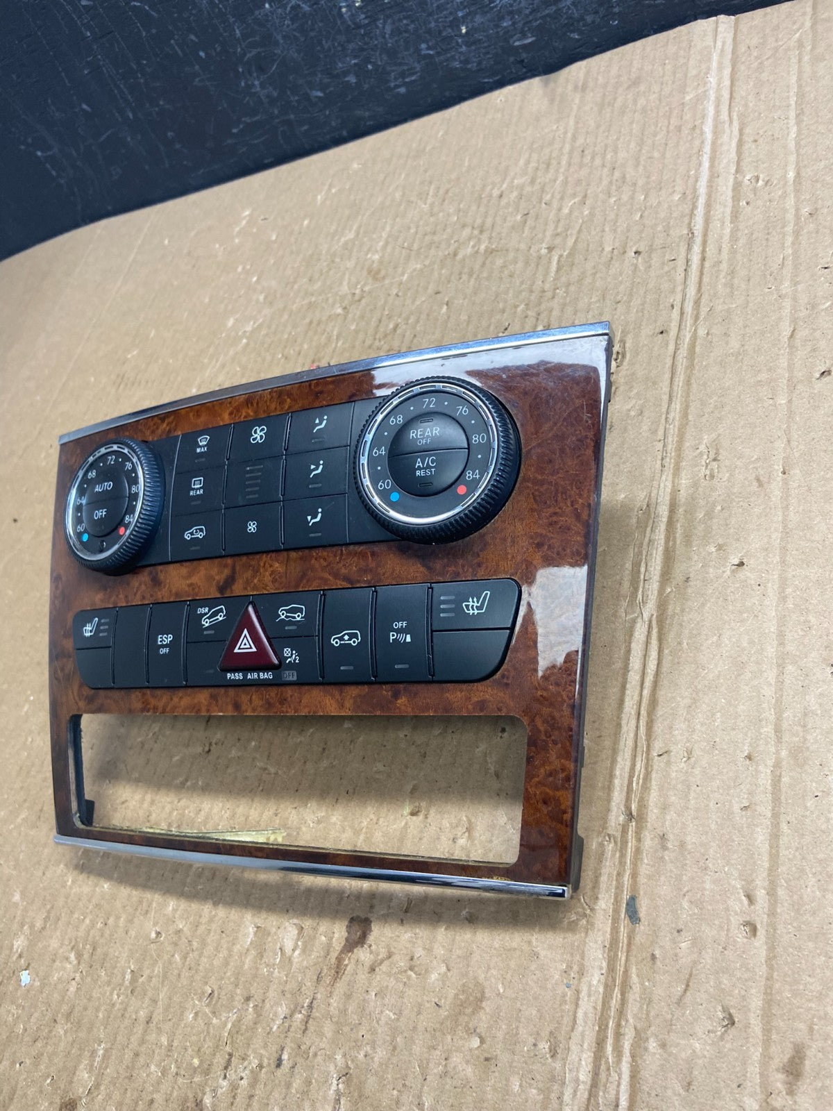 2007-2012 Mercedes X164 GL350 GL450 Climate Control Bezel Wood Switch ae3931 DG2