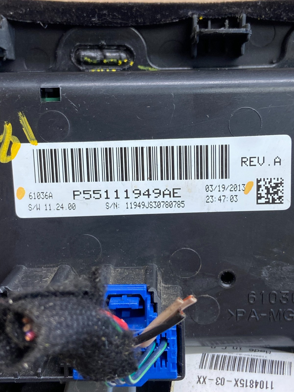 2011-2014 Chrysler 200 Heater AC Climate Switch Temperature Control AI2772 DG4