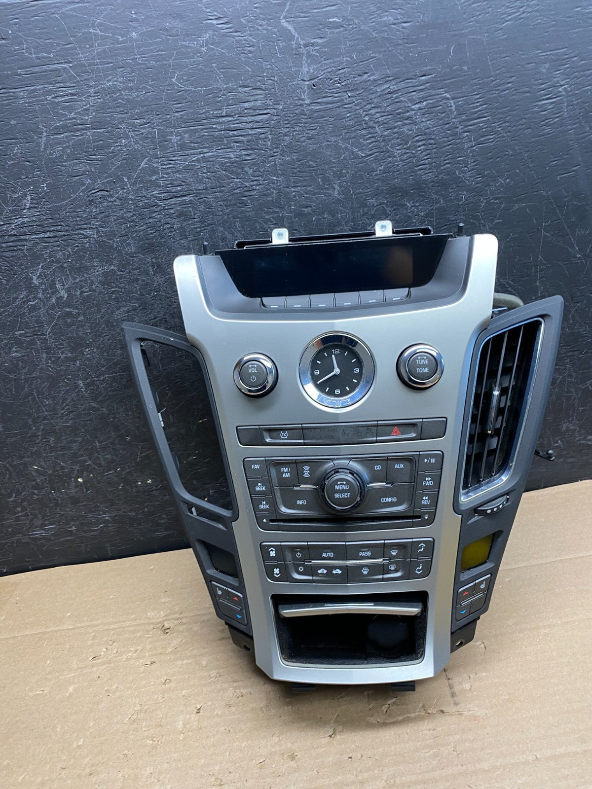 2008-2012 Cadillac CTS A/C Heater Radio Climate Control Panel Bezel OE AG6426 DG1