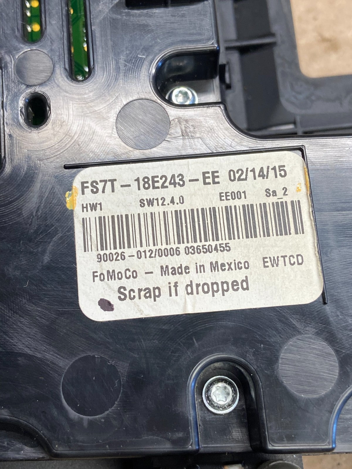 2013 - 2015 Ford Fusion Radio Climate Control A/C Control ai2687 DG4