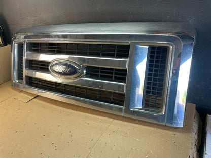2008 to 2014 Ford Econoline E150 E250 Front Upper Chrome Grill Grille AE3621 DG2
