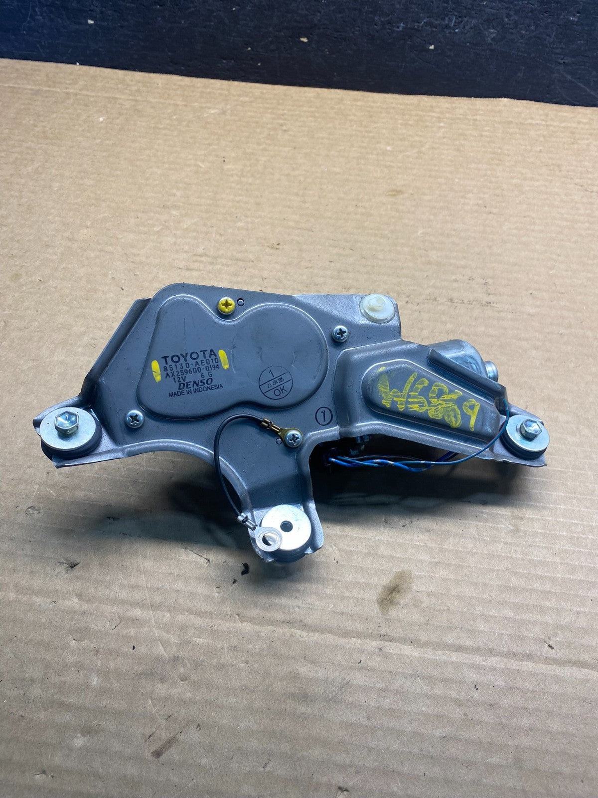 2011-2020 Toyota Sienna Rear Windshield Washer Wiper Motor AF4142 DW3