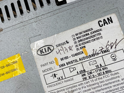 2012 2013 Kia Sorento AM/FM CD Radio Control Panel Screen Display AA4619 DG6