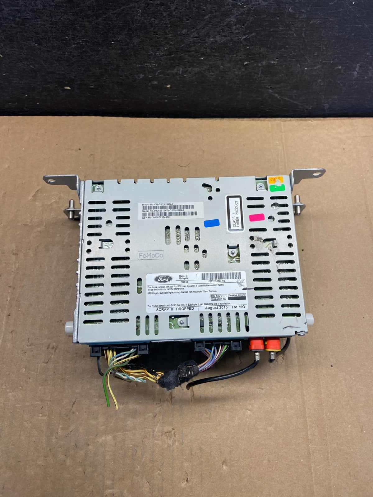 2016 Ford Fusion Radio Audio Receiver AM FM CD MP3 AG1530 DW4