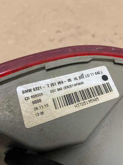 2011 - 2013 BMW 3 Coupe 328i 335i M3 E92 Left Driver Tail Light AG5946 LK6