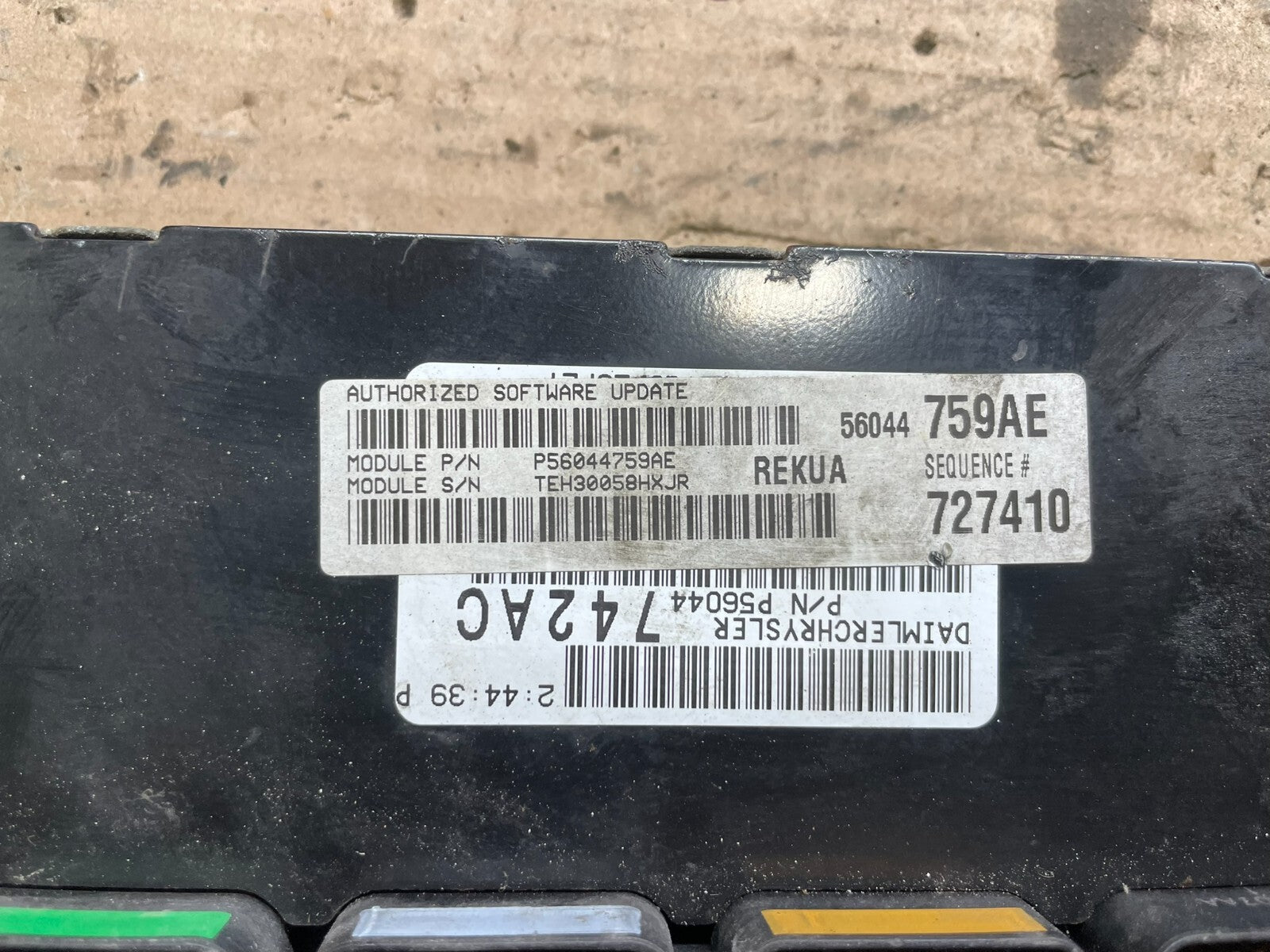 2006 Jeep Grand Cherokee Commander 3.7L Engine Computer p56044759ae N8581 PS2