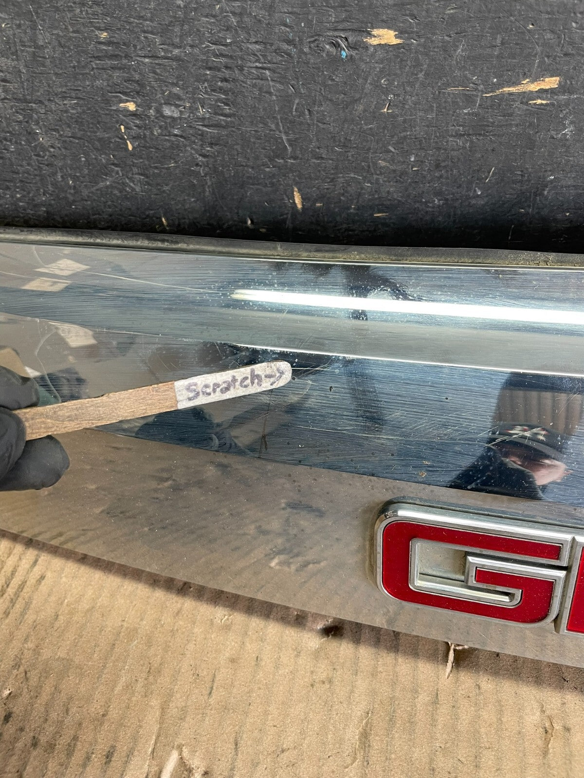 2010-2015 Gmc Terrain Lift Gate Handle Trim Back Up Camera Chrome Panel L9622 DG3