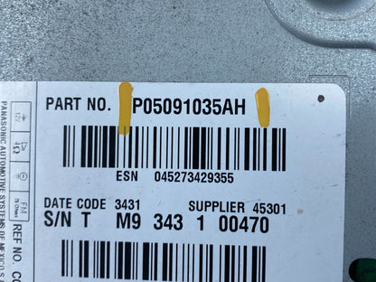2011 - 2013 Dodge Journey Radio Info Media CD Player Unit OEM Y7838 DG5