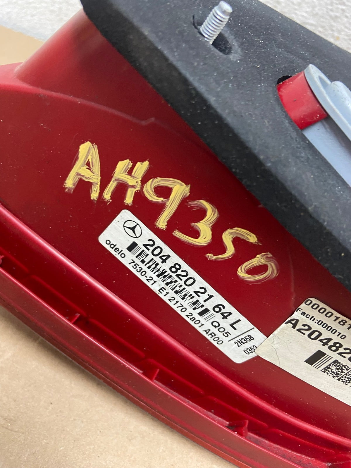 2008 - 2011 Mercedes C-Class Left Driver LH LED Tail Light AH9350 LK6