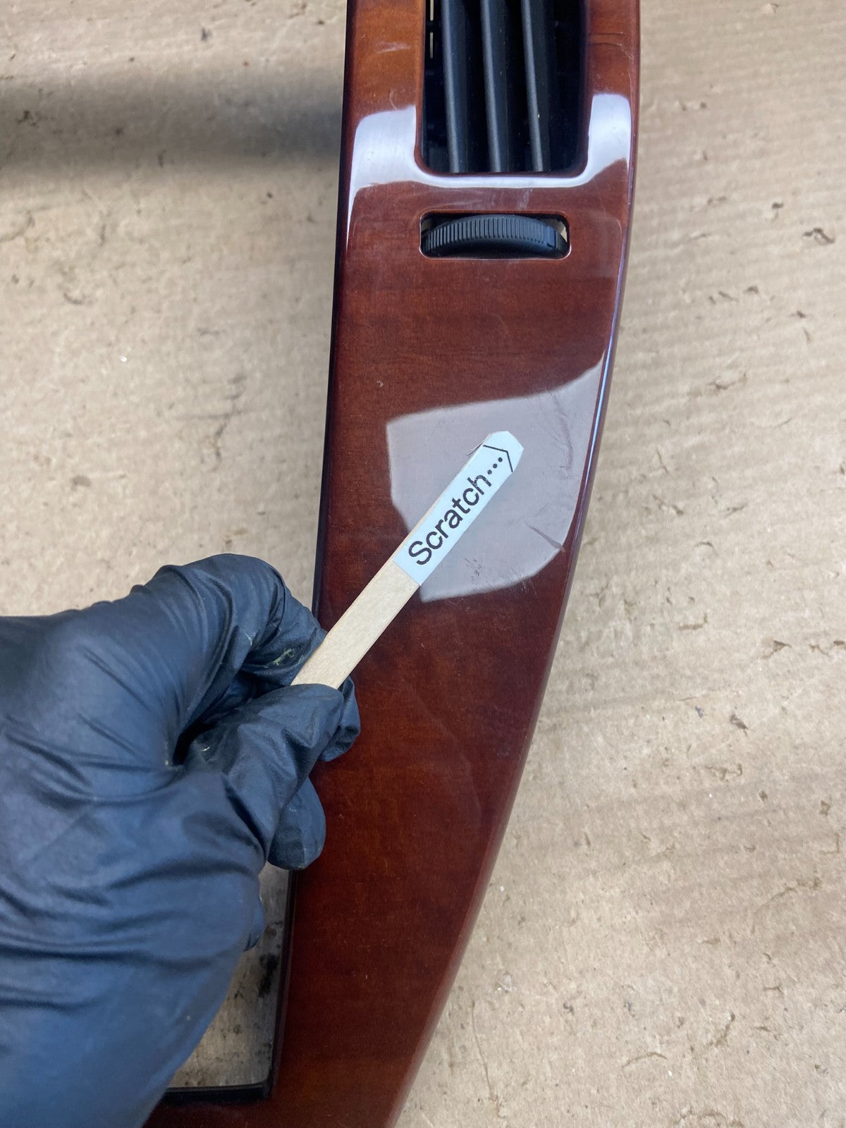 2007-2011 Cadillac STS Center Dash Trim Radio Bezel Vent Wood AH53604