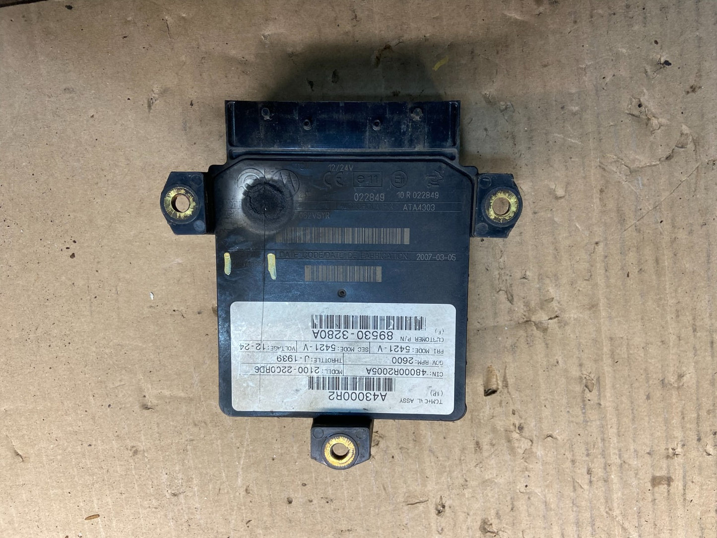 Allison W0012230 TCM 2100-2200RDS Transmission Control Module ac0529 DG1