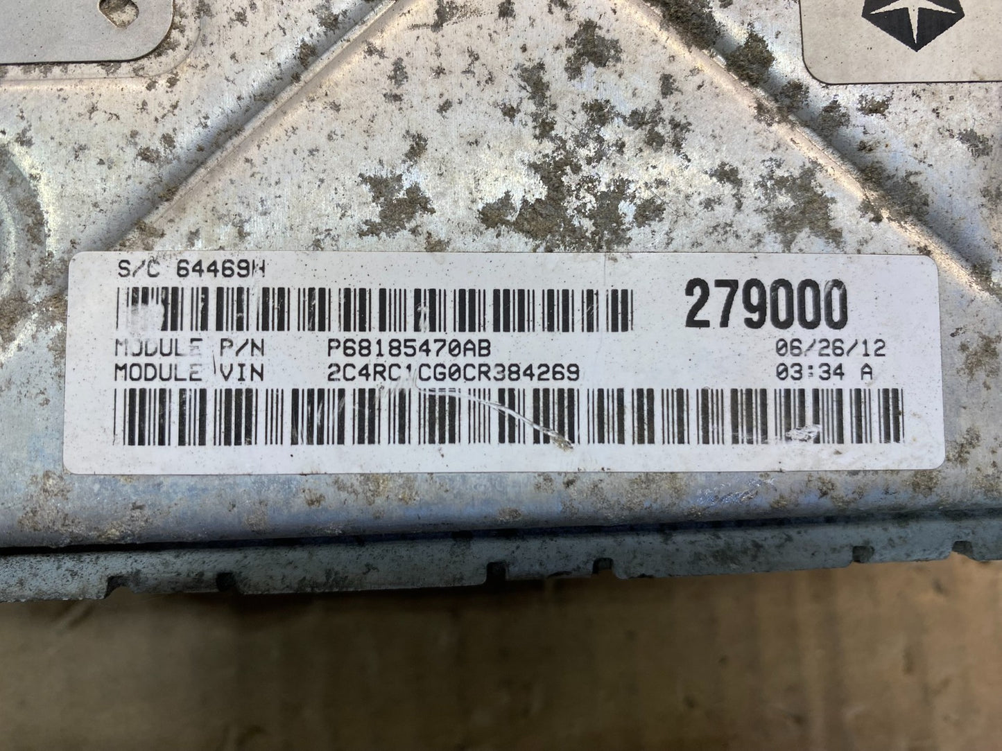 2012 Dodge Grand Caravan Town & Country ECM ECU Engine Computer OEM aa7419 DG4