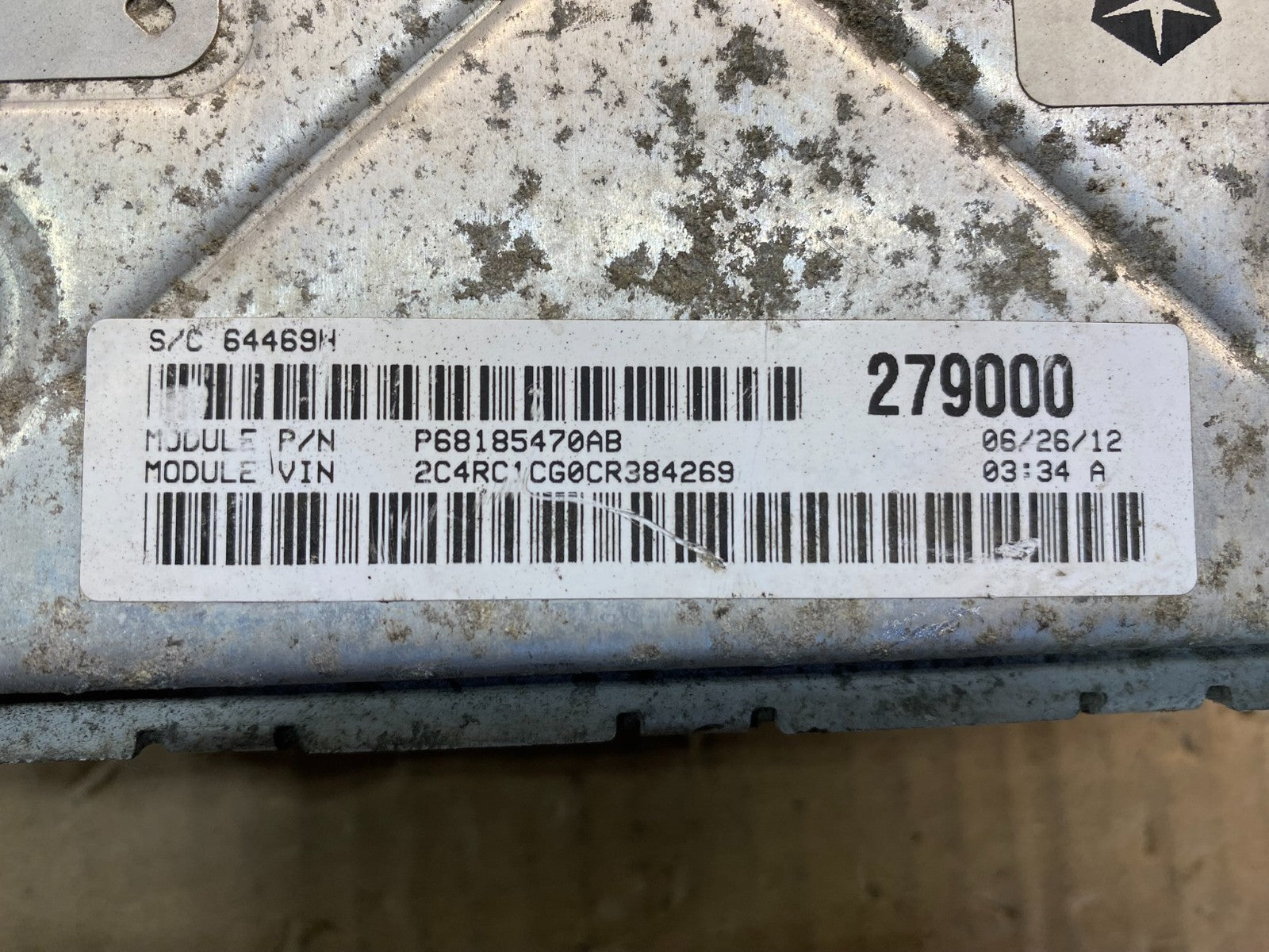 2012 Dodge Grand Caravan Town & Country ECM ECU Engine Computer OEM aa7419 DG4