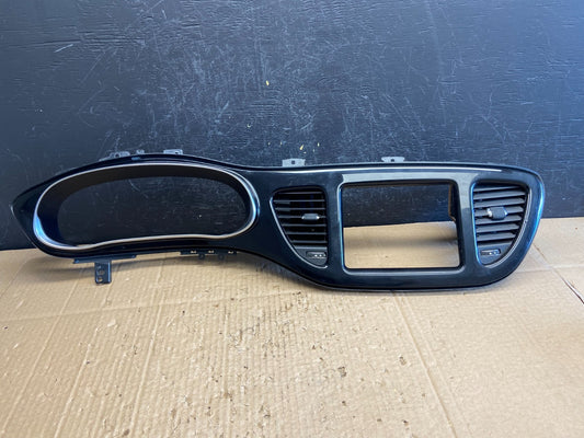 2013 - 2016 Dodge Dart Dash Speedometer Cluster Radio Trim Bezel Black AD1867 DG0