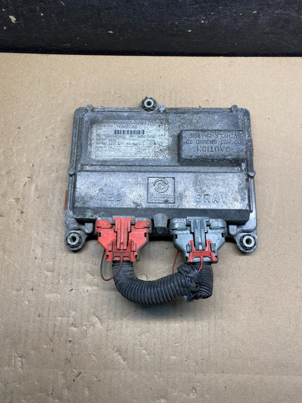 Allison Transmission Control Module 29537441 ai7429 DG0