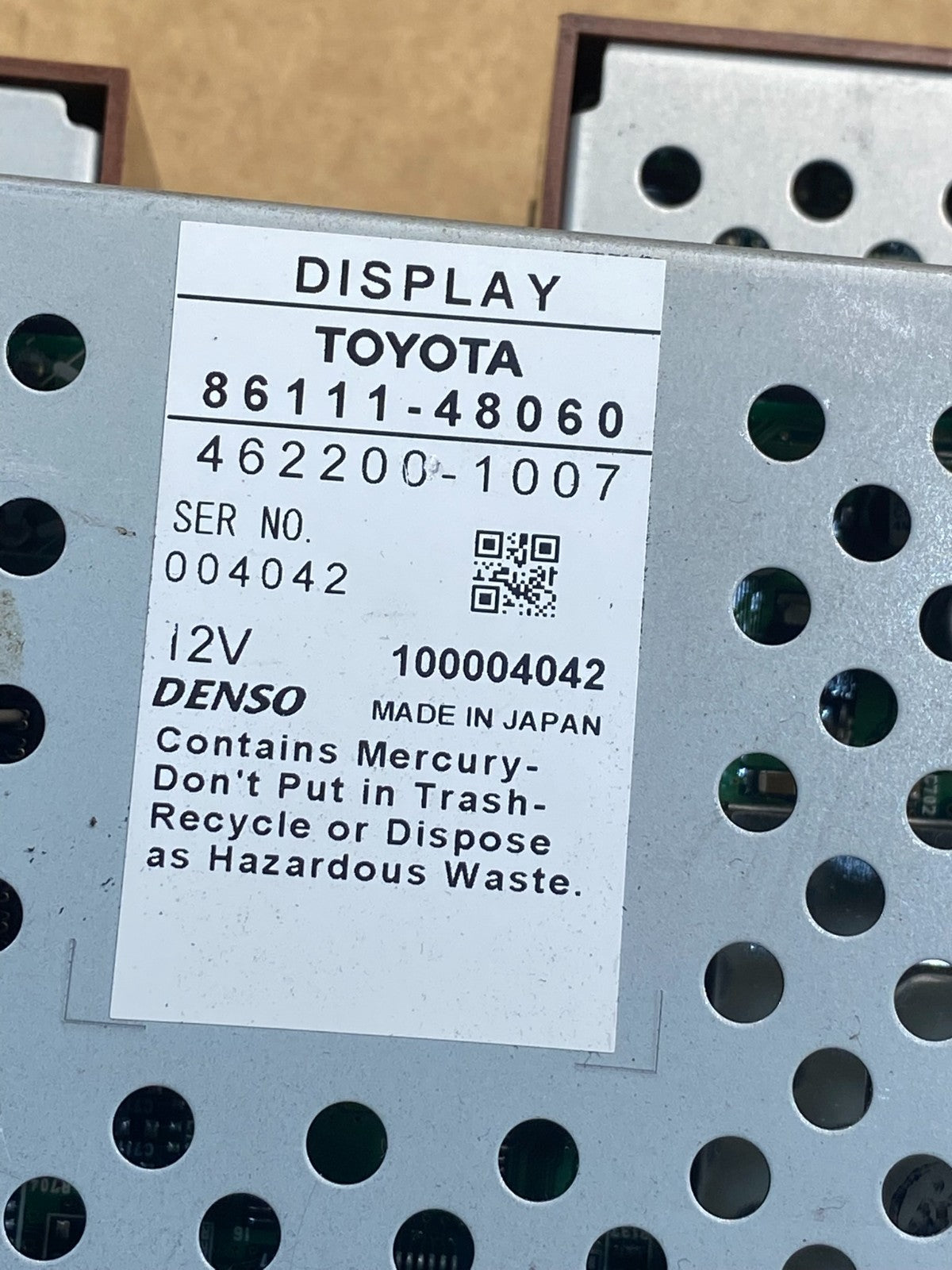 2006 to 2007 Toyota Highlander Climate Control Screen Radio Bezel AD7327 DG6