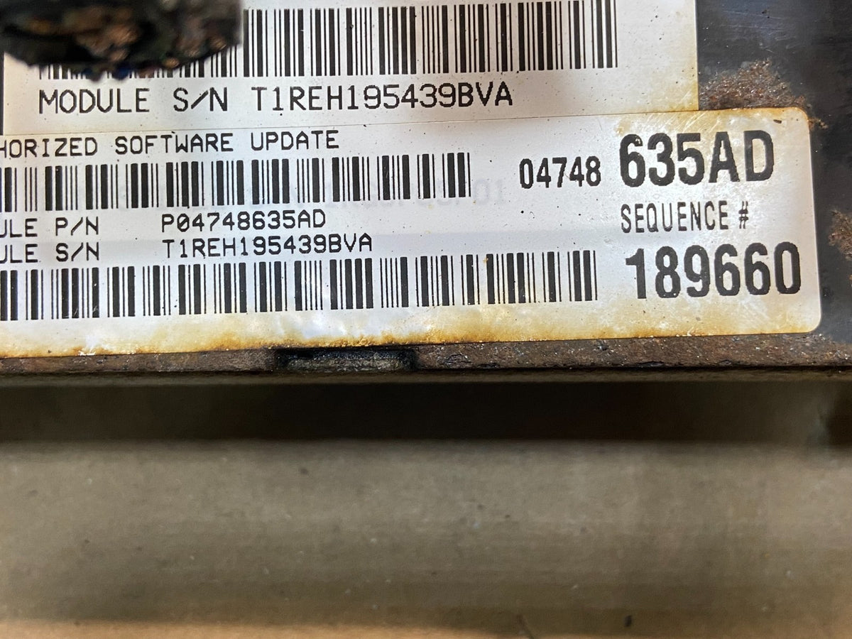 2005 Dodge Caravan 3.8L V6 ECU ECM Control Module p04748635AD ag1577 DG2