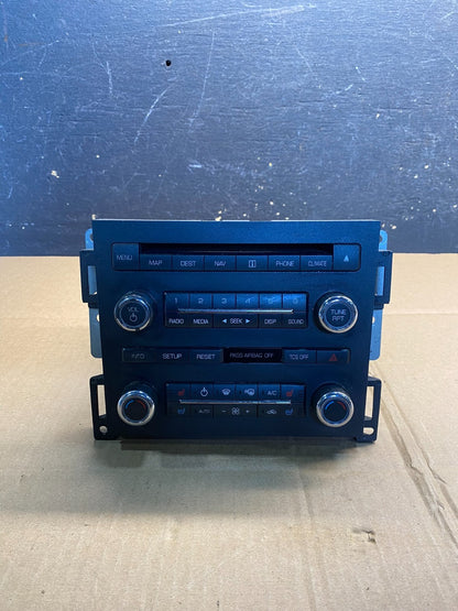 2011-2012 Lincoln MKS AM FM MP3 SAT Radio Receiver Climate Control AA7293 DG0