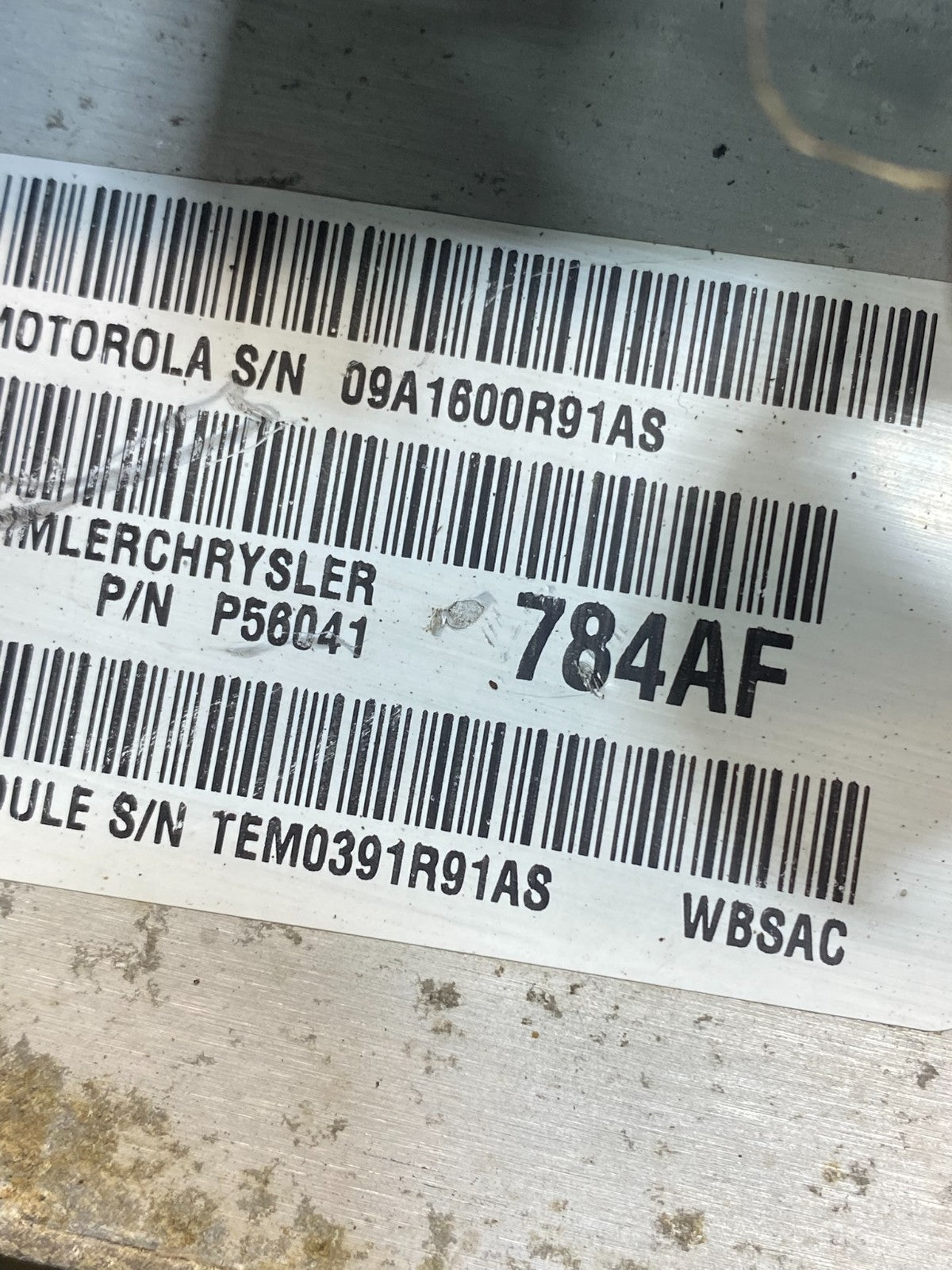 2001 Jeep Grand Cherokee 4.0L Engine Computer ECU ECM P56041784AF AF8959 DG2