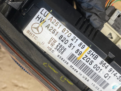 2006 to 2008 Mercedes W251 R350 AC Temp Heater Climate Control OEM ab2142 DG6