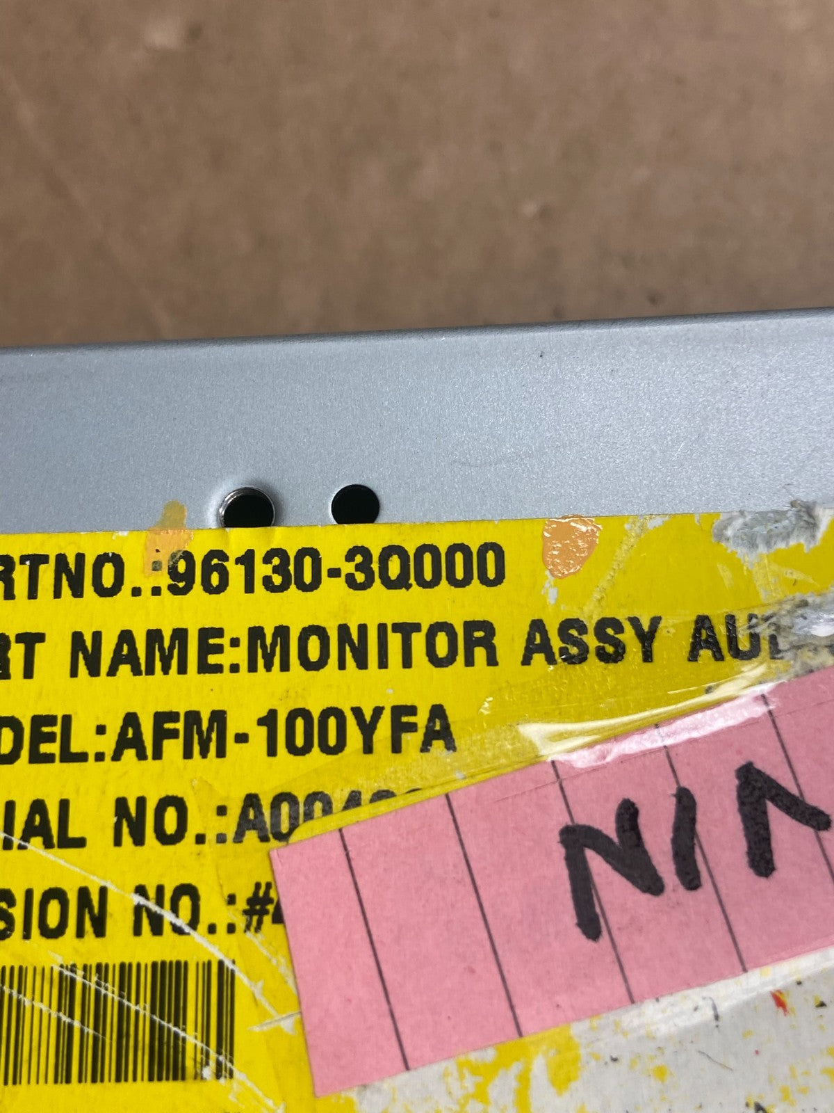 2011-2014 Hyundai Sonata Radio Information Display Screen AF2446 DG5