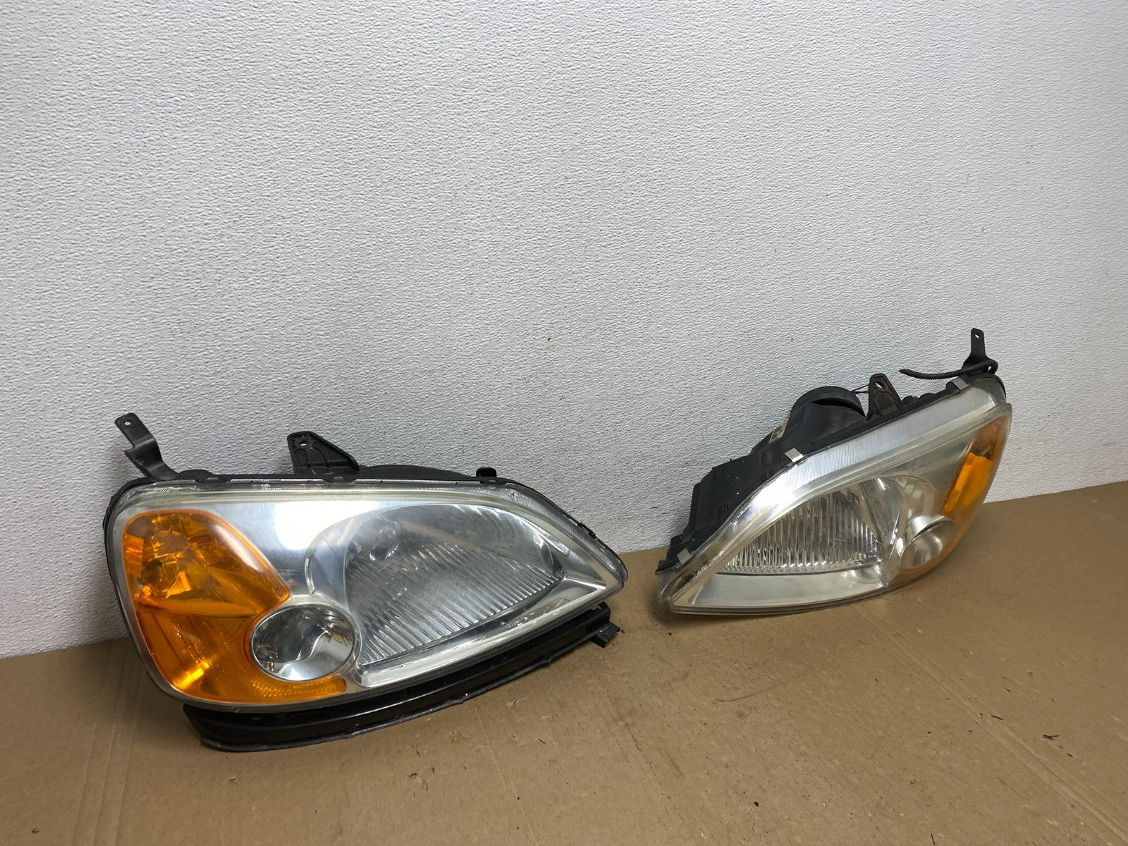 2001 - 2003 Honda Civic Coupe Headlights Halogen Left+Right Side AC5658 DW2